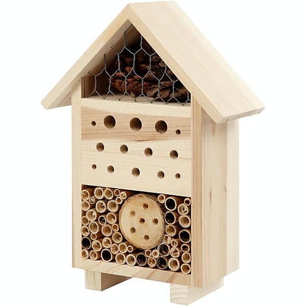 Creativ Company Insektshotell 26,1x9,2x18,4 cm 1 st Insektshotell, H: 26,1 cm, djup 9,2 B: 18,4 st. 57954
