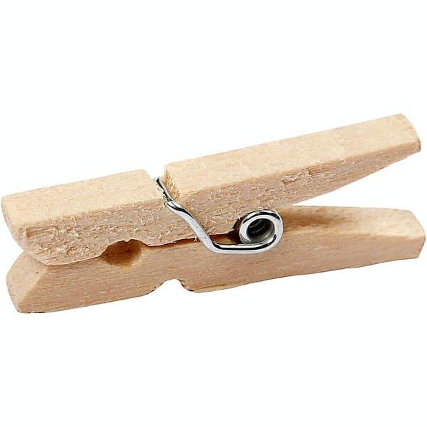 Creativ Company Klädnypor 3 mm Björk 1 Förp Klädnypor, L: 30 mm, B: st./ förp. 564541