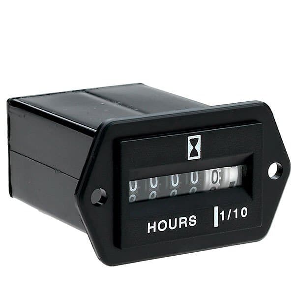 Seachoice Hour Meter Rectangular Svart Case 12