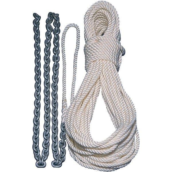 Lewmar Anchor Rope 1/2´´x 300´ With Chain Line 1/4´´ X 15´ G4 Vit