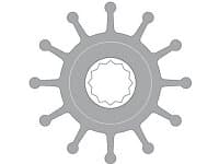 Johnson Pump F5b Impeller Kit Vit,Svart 57 mm