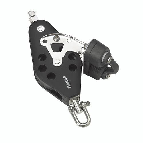 Barton Marine 7802631 370kg 8 Mm Triple Swivel Pulley With Rope Support/cleam Cleat Silver 145 mm