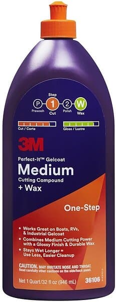 3M Perfect-it Gelcoat 946ml Medium Cut Cleaner Durchsichtig