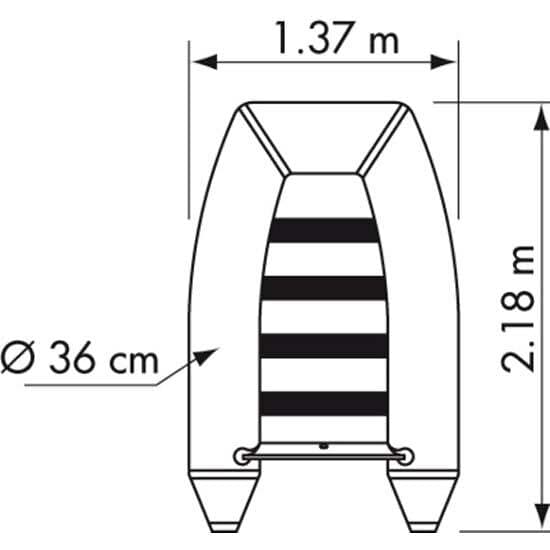 Plastimo Raid Ii P220sh Inflatable Boat Grå 1 Place