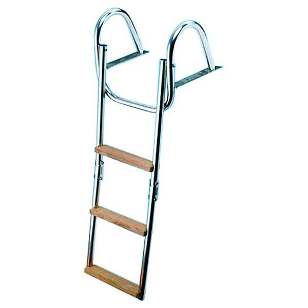 Oem Marine 4 Steps Folding Ladder Durchsichtig