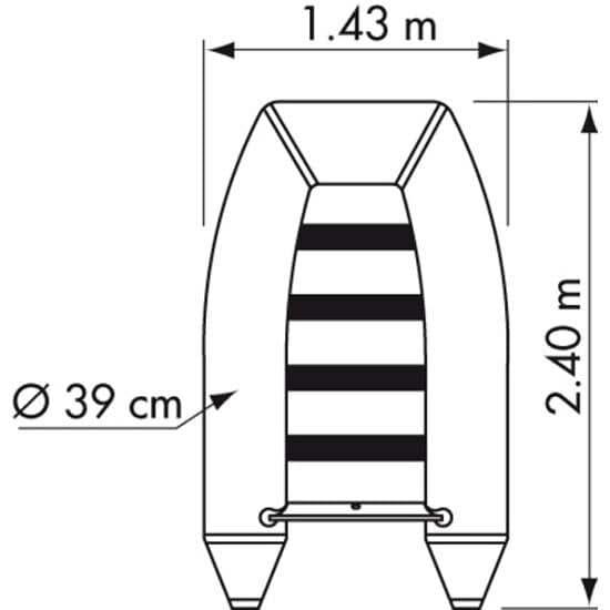 Plastimo Raid Ii P240sh Inflatable Boat Grå 4 Places