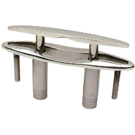 Seachoice Pull Up Mooring Cleat With Studs Silver 152 mm