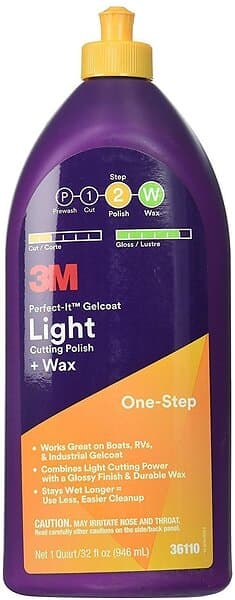 3M Perfect-it Gelcoat 946ml Cut Cleaner With Wax Durchsichtig