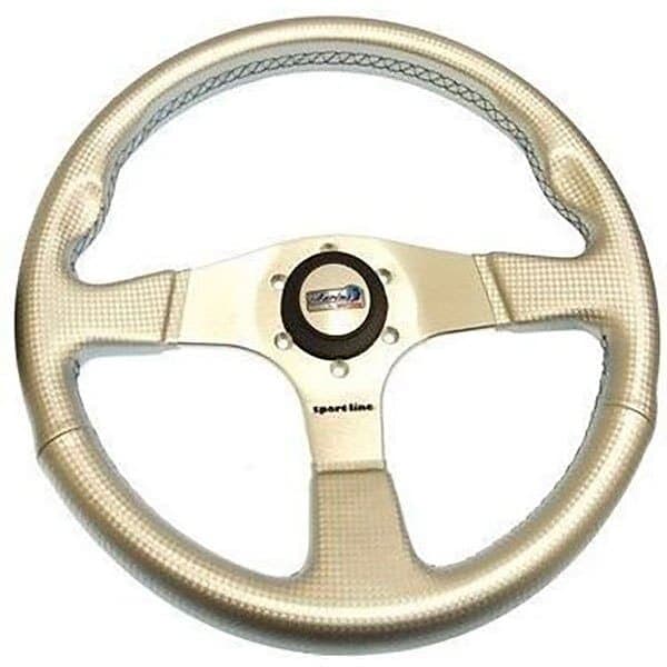 Goldenship Albatros Steering Wheel Silver 350 mm