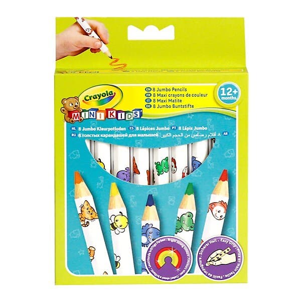 Crayola Jumbo Ritpenna Barn Från 12mån 8-pack