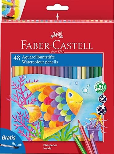 Faber-Castell Akvarellpennor i etui med 48 st pensel vässare