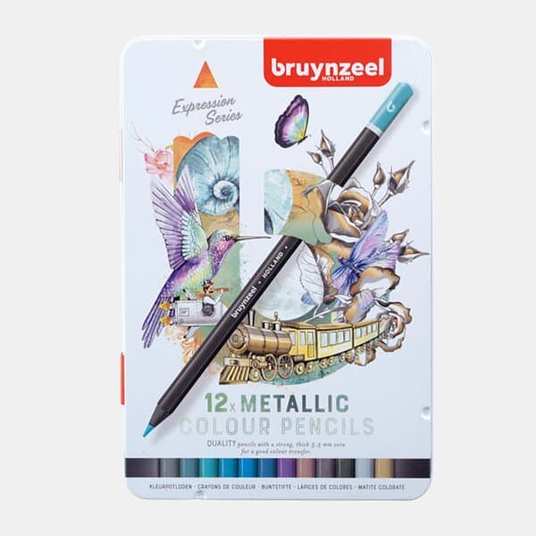 Bruynzeel Expression Färgpennor Metallic 12-set