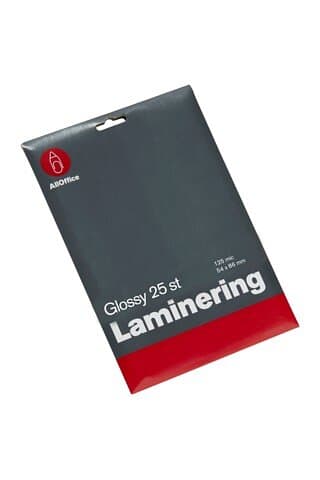 AllOffice Lamineringsficka Glossy 2x125mic 54x86mm