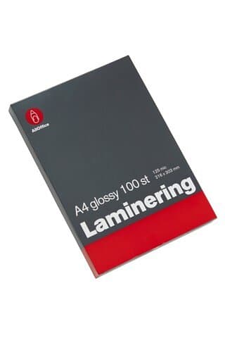 AllOffice Lamineringsficka Glossy 2x125mic A4