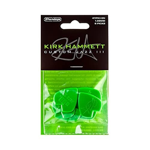 Jim Dunlop 47PKH3N Kirk Hammett Green Jazz 6-pack