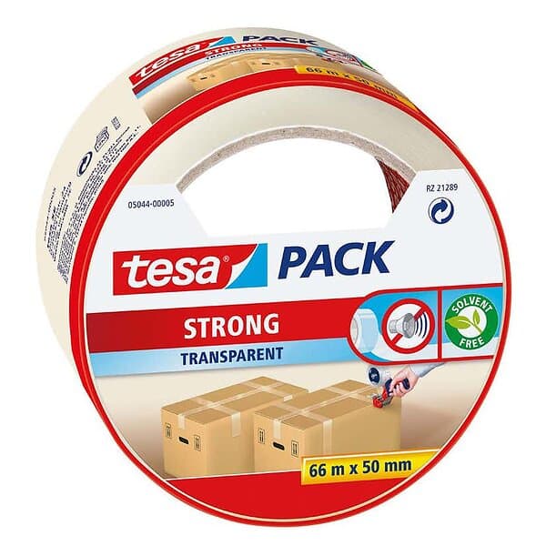 Tesa Packtejp 50 mm 66 m Transparent 5044