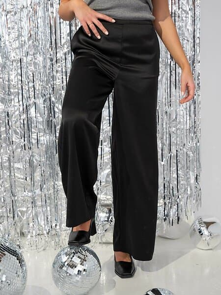 Selected Femme Tasja High Waisted Extra Wide Pant (Dam)