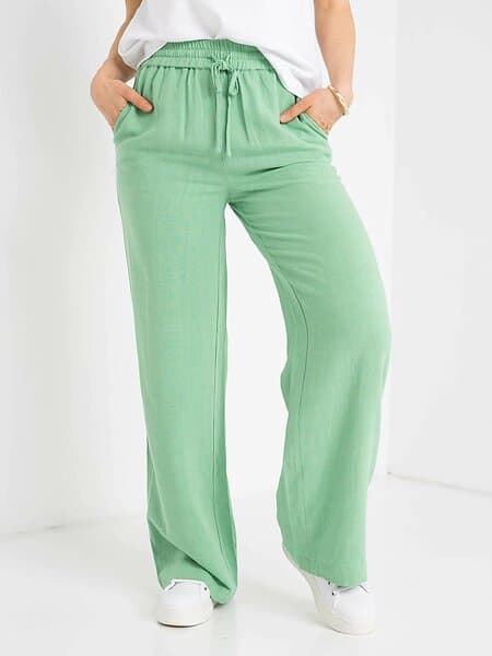 Selected Femme Viva-Gulia Mid Waist Long Linen Pant (Dam)