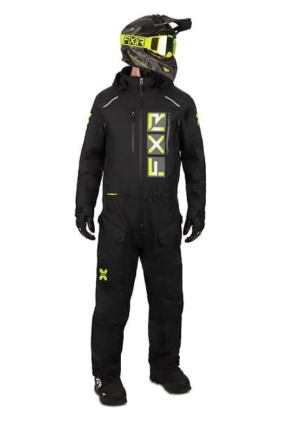 FXR Recruit F.A.S.T Fodrad Monosuit Svart-Hi Vis