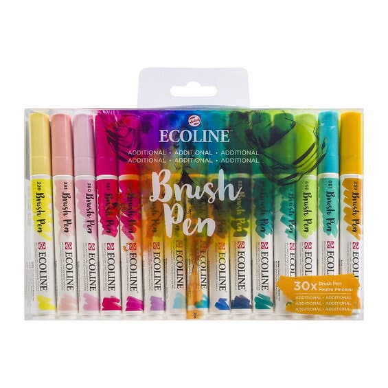 Ecoline Brush Pen Set 30-pack Addition