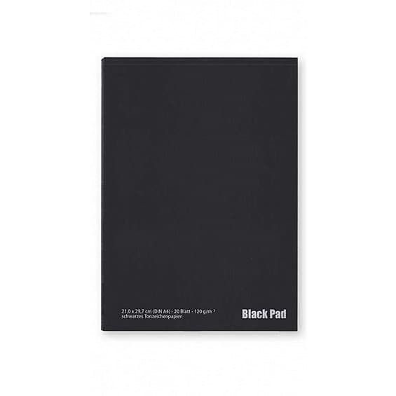 Ritblock Svart Black Pad A4