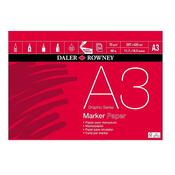 Daler-Rowney DR Marker Paper 70g A3