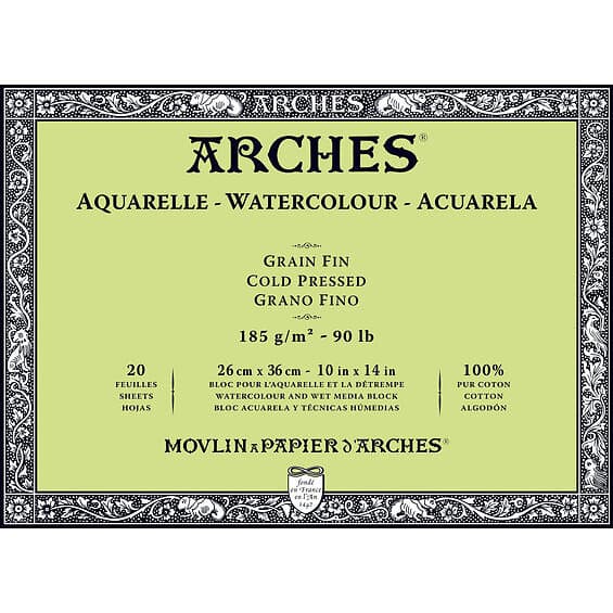 Arches akvarellblock GF 26x36