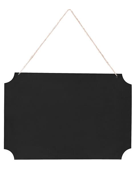 Hängande Krittavla med 2 Kritor 45x30 cm