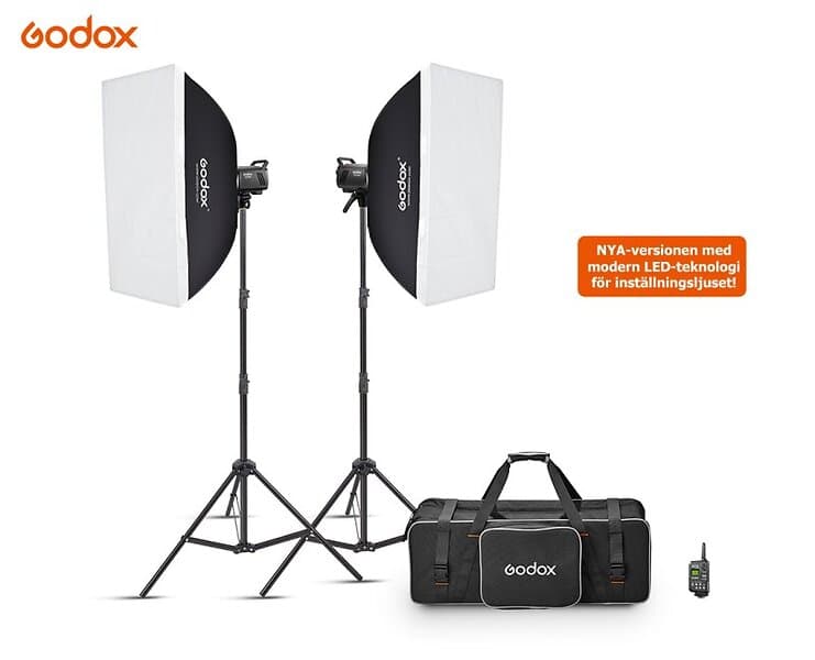 Godox MS300V STUDIOBLIXTPAKET 300WS MED VÄSKA