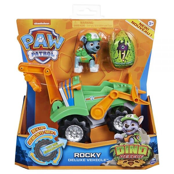 Paw Patrol Dino Rescue Deluxe Rocky Vehicle