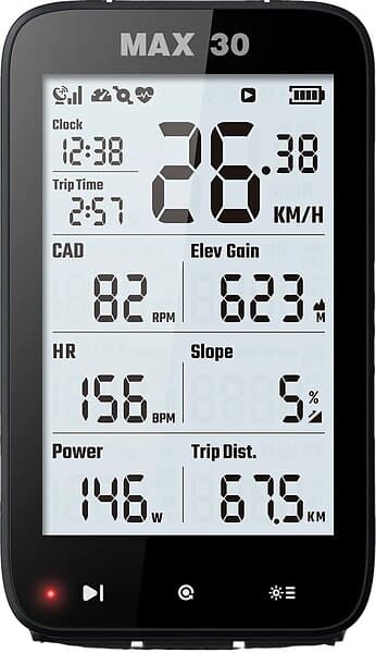 Shanren Max 30 Smart Gps Ant+/bluetooth Cycling Computer Durchsichtig