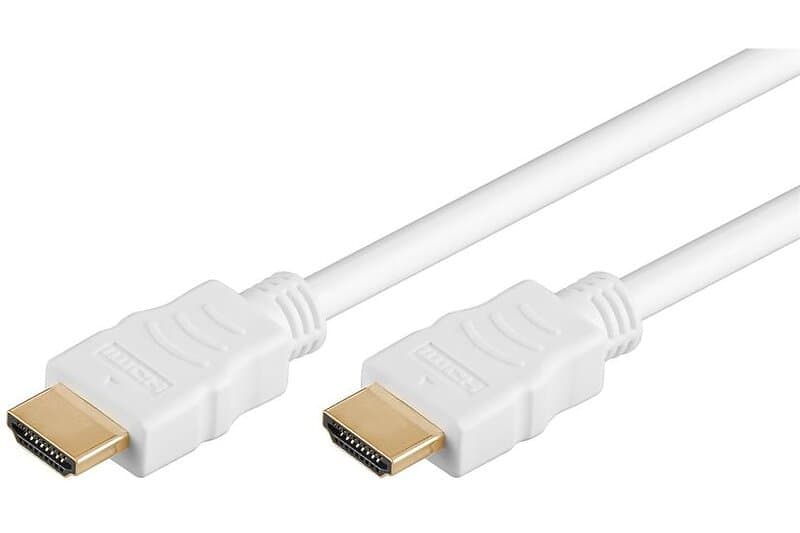 Goobay 61018 HDMI-kabel 1 m HDMI Type A (Standard) Hvid