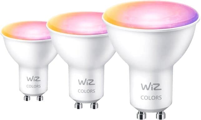 WiZ Wi-Fi Spot GU10 50W RGB 3-pack