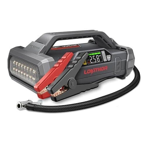 Lokithor JA301 2000A Lithium Jumpstarter med 10bar kompressor