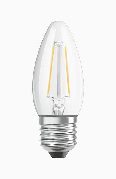 Ledvance OSRAM LED-lampa Kron Klar 5W/827 (40W) E27. Dim.