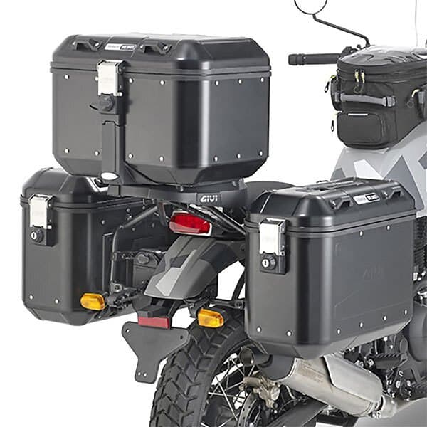 Givi Monokey/retro Fit Side Cases Pannier Holder Royal Enfield Himalayan Svart