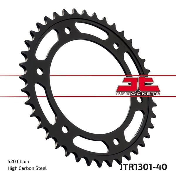 Jt Sprockets Silver 520 Ref:jtr1301.40 Steel Rear Sprocket 40t