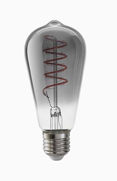 Airam Filament Ledlampa Edison Smoke 4,5W 1800K dimbar