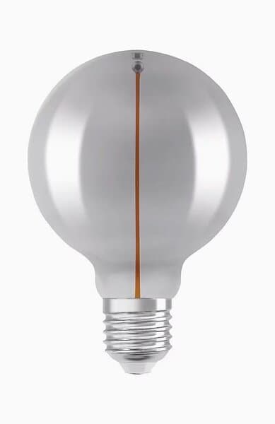 Ledvance Vintage 1906 LED-lampa GLOBE95 Filament-Magnetic SMOKE 2,2W/818 (6W) E27