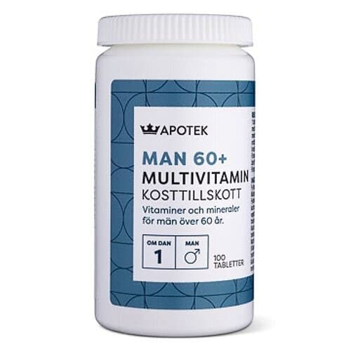 Kronans Apotek Multivitamin Man 60+ Tablett 100 St