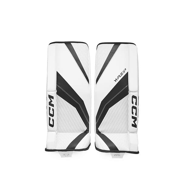 CCM Målvaktsbenskydd YTflex 3 Vit/Svart