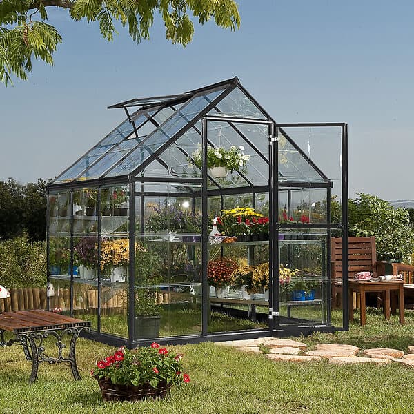 Canopia by Palram Växthus Harmony 3,4 m² Mörkgrå 705899