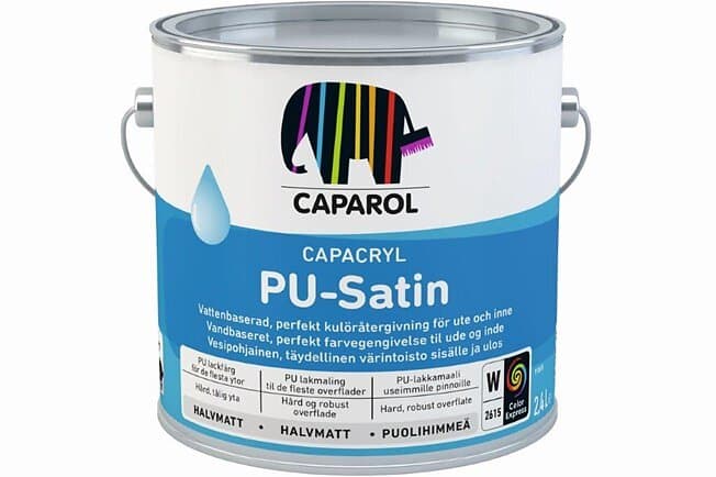 Caparol Lackfärg PU-Satin Halvmatt (2,4L)