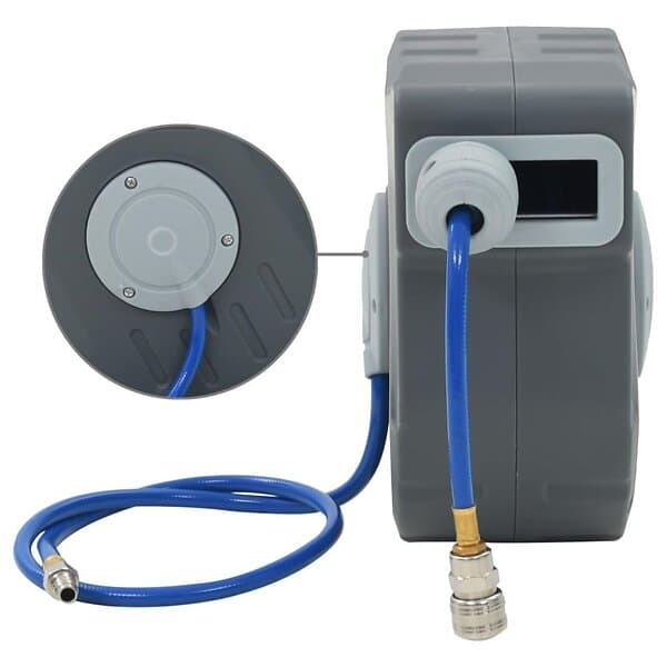 vidaXL Automatisk luftslangvinda 1/4" 12 m