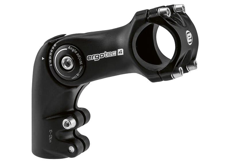 Ergotec Octopus 2 XL Justerbar Styrstam Svart, 90 mm