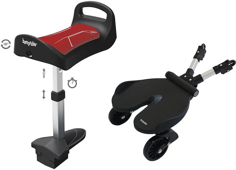 Bumprider Ståbräda inkl. Seat+, Röd