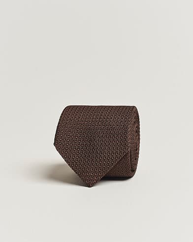 Amanda Christensen Silk Grenadine 8 cm Tie Brown