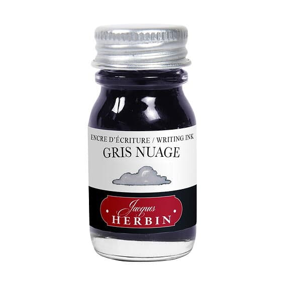 Bläck Herbin Fountain Ink 10ml, för reservoarpennor – grå gris nuage