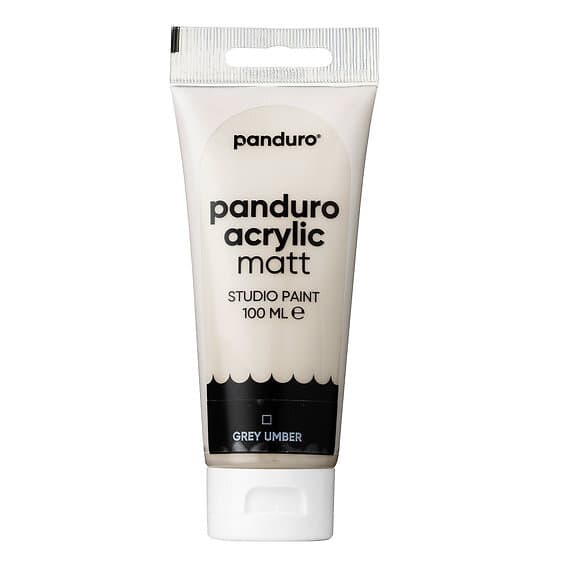 Panduro Acrylic akrylfärg, matt 100ml – Grey umber