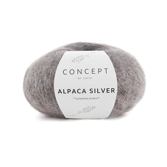 Katia Garn Alpaca silver 25g brun